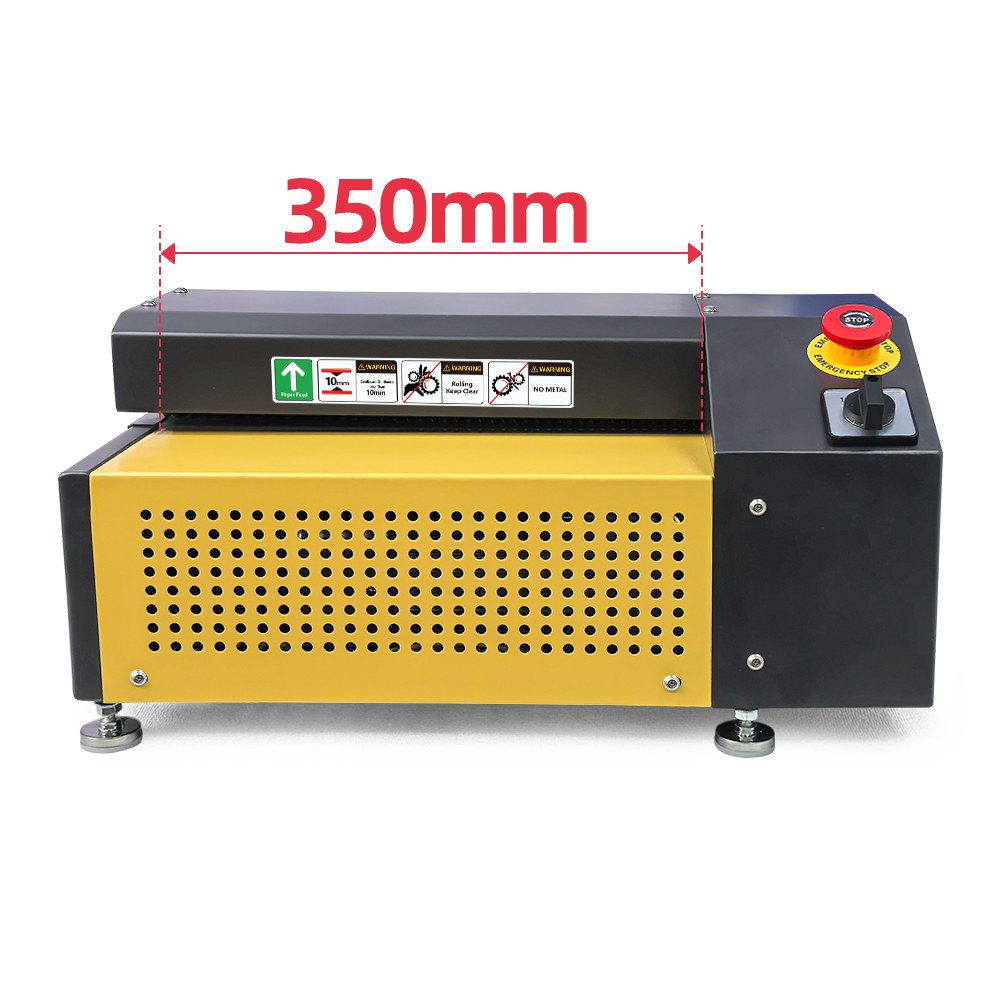 PC10 (350mm)  cardboard shredder machine (Black+Yellow)