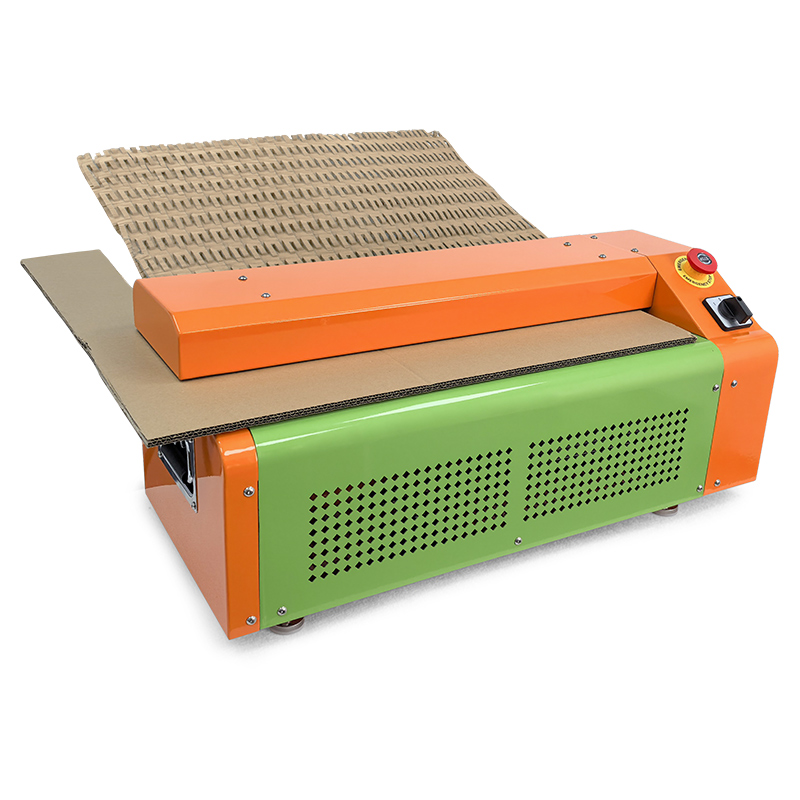 P30 (550mm) cardboard shredder machine (Orange+Green)-Cardboard